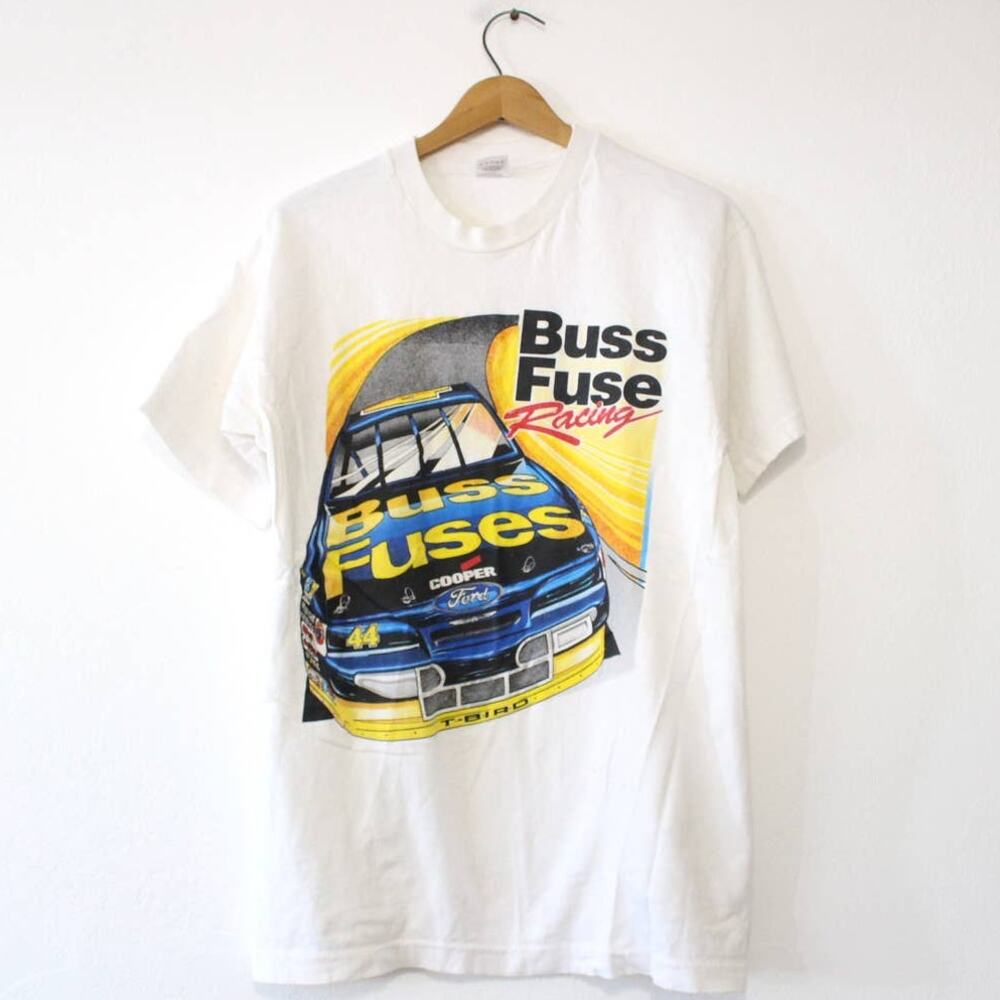Vintage Buss Fuse Racing Ford Car T Shirt Large
